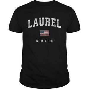 Laurel New York Ny  American Flagports Shirt